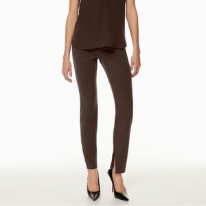 Babaton Serra Pant High-Waisted Slim Fit Zip Ankle Pant Size 6 Stretch